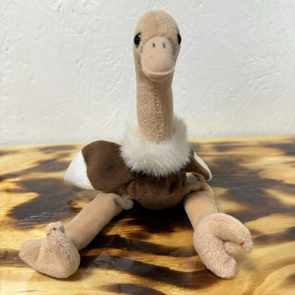 RARE Stretch the Ostrich‎ TY Beanie Baby1997